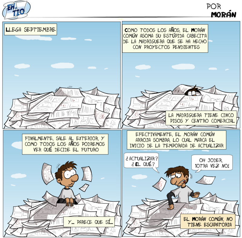 Y como en la película del día de la marmota, yo diciendo que vuelvo a actualizar es algo que se repite una y otra vez... eternamente...