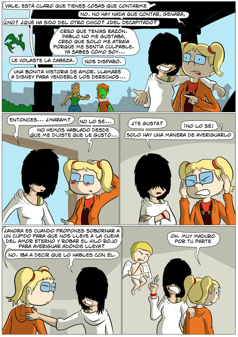 No le volaste la cabeza, Valdís, se la voló Ángela. Pero es tarde y me da pereza cambiar el diálogo ahora mismo XD