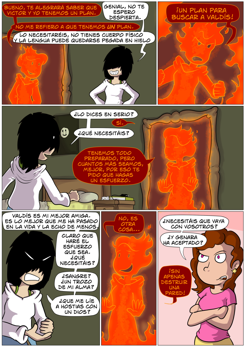 Con la cabeza.
Del cartero.