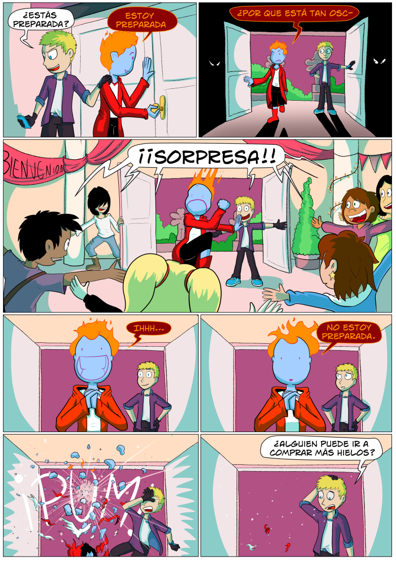 Se ha quedado fría del susto