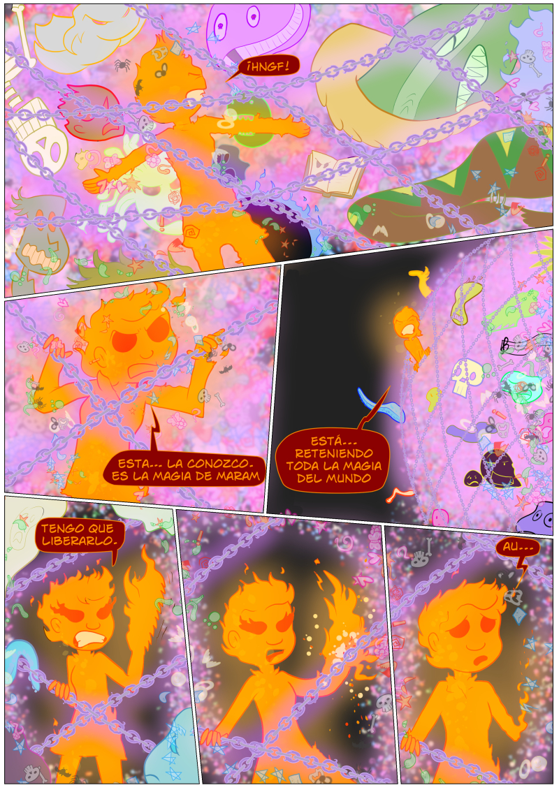 La mano izquierda de Ángela en las tres últimas viñetas está dibujada por una IA