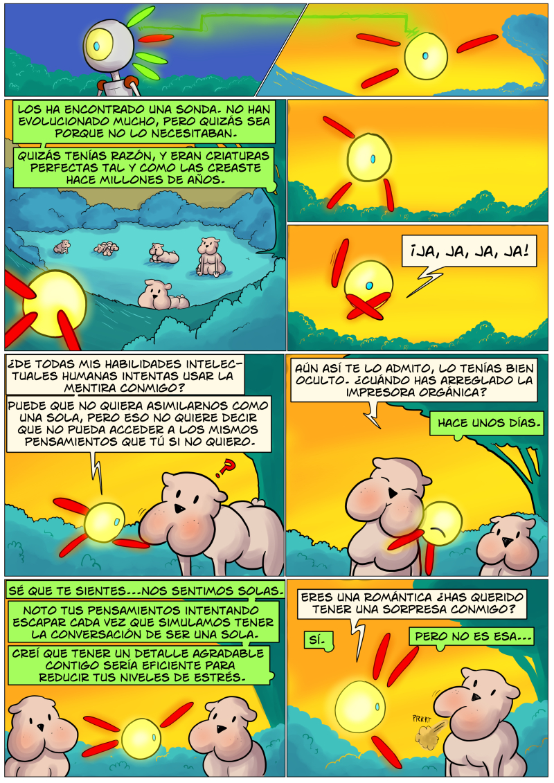 La sorpresa es que el planeta va a ser consumido por la estrella más cercana en un mes.
No, Morán, para, déjalas descansar.