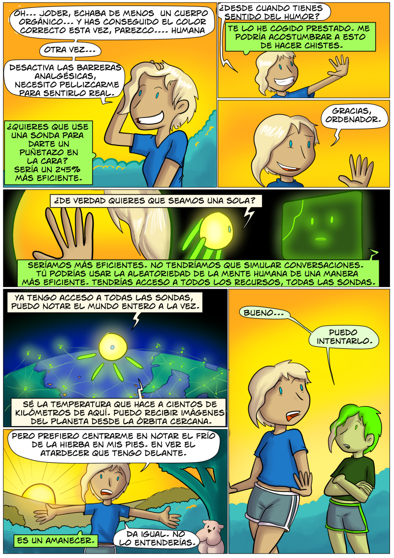 Para empezar, me explicas la necesidad de llevar... Cómo los llamas... ¿pantalones?