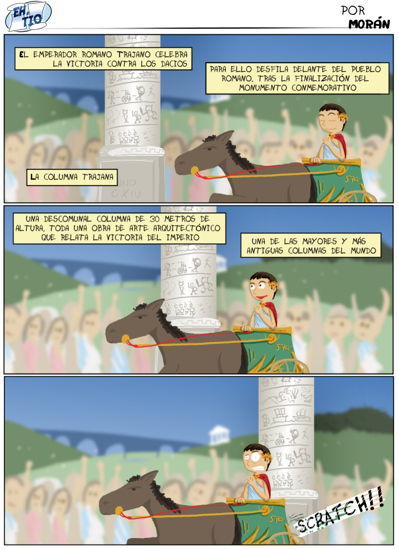 Luego la gente dirá que no aprendéis de historia gracias a mí ¡Eso son columnas!