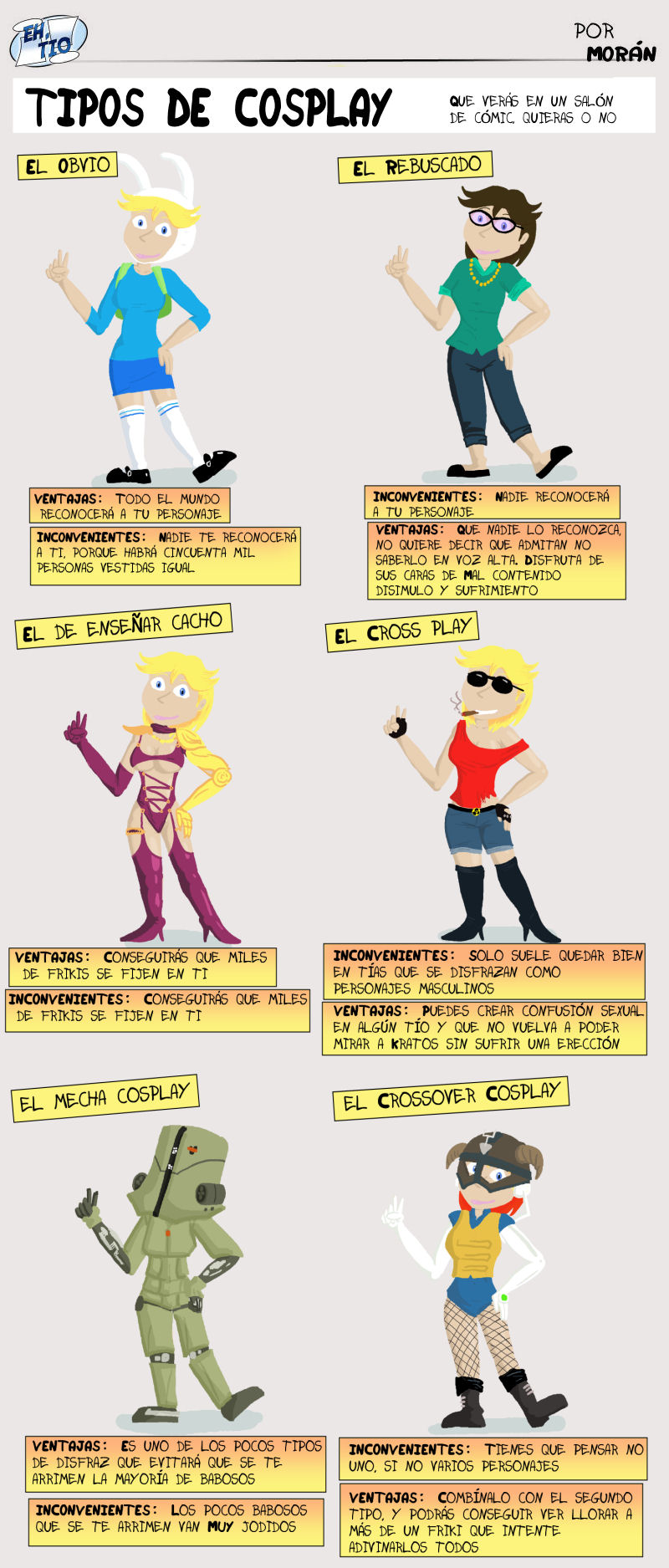 Cuidado con felicitar a alguien por su disfraz de Crossplay y que no lo sea. Queda feo.