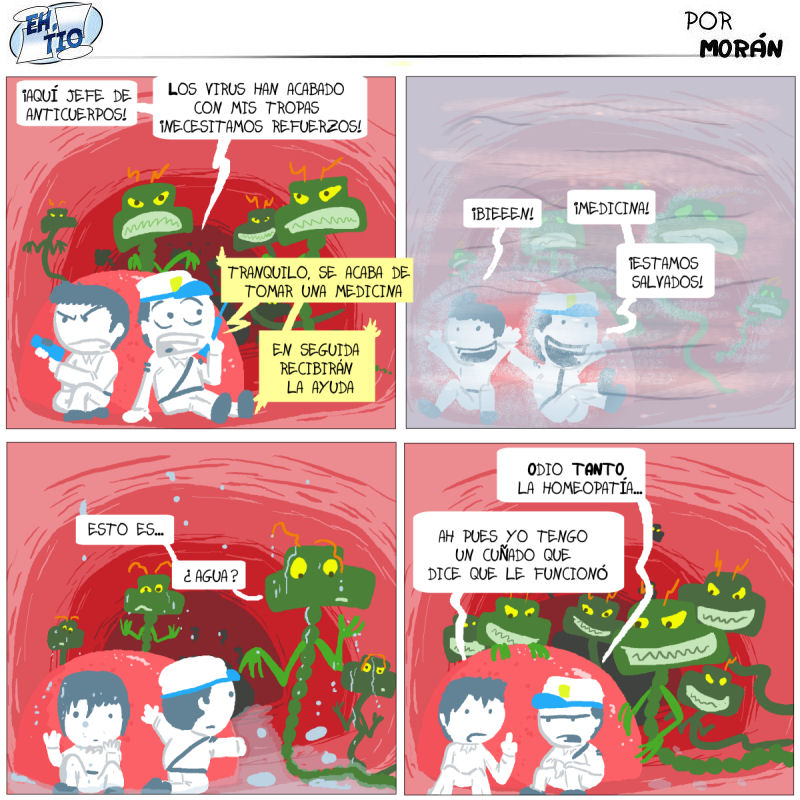 Si os sirve de algo, los virus, al mojarse, cogieron frío y murieron de catarro. Así... que algo funciona