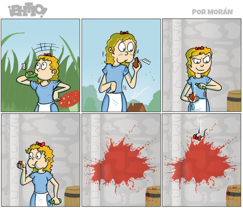 No acabo de reventar a un niña, esta no es Alicia, es su prima mayor que se llama... Felicia, sí...