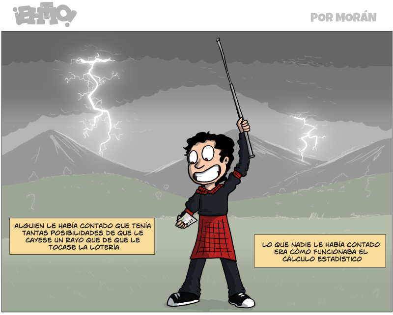 Podría ser peor, podría ser de esos que creen que el número 00000 tiene menos posibilidades de salir que el 15827