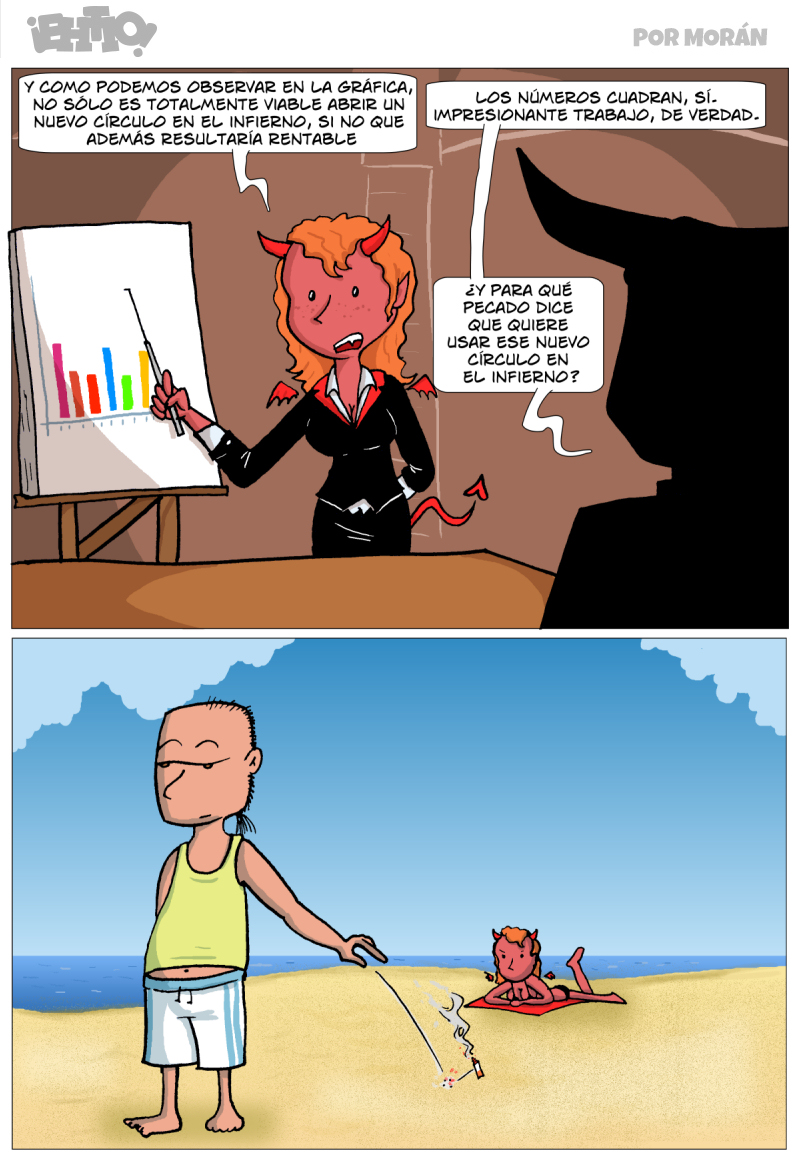 Lo pondremos al lado del círculo infernal de lectores.