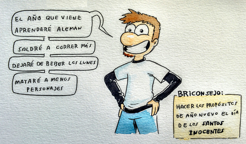 El que más posibilidades tiene, es lo de aprender alemán, también os digo.