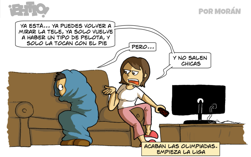 El otro día puse teledeporte y había gente bailando! Bailando! Qué estamos locos?