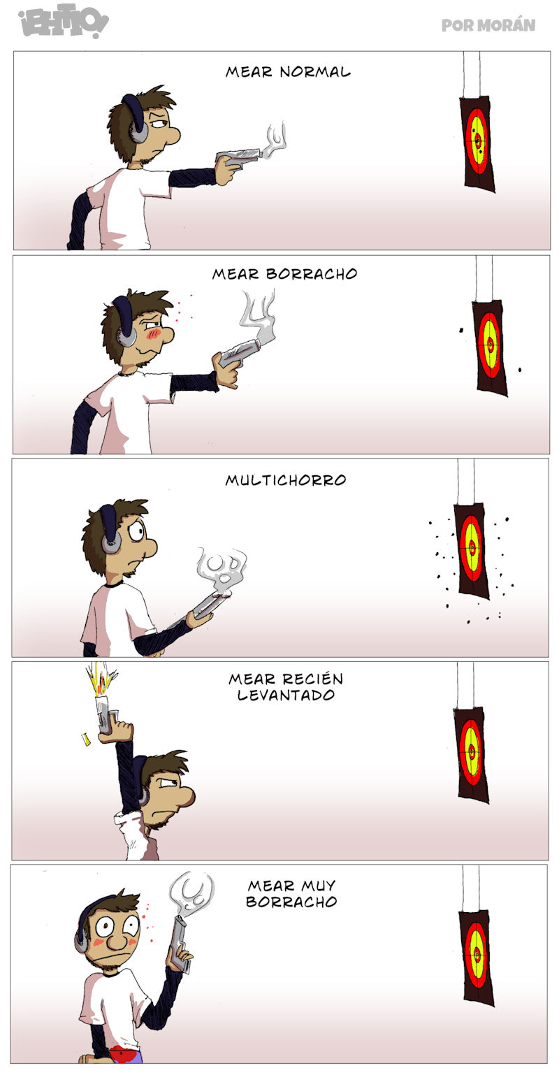 Mear sentado es el equivalente a matar la diana a cuchillo