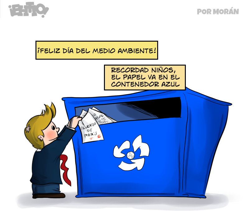 ¡Pero Donnie! Si te has limpiado el culo con el papel antes de tirarlo, tienes que llevarlo al contenedor de orgánicos!