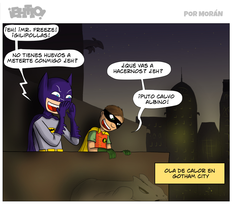 Meanwhile, la Antorcha humana está en la piscina diciendo "uf.. está el día chungo, eh?"