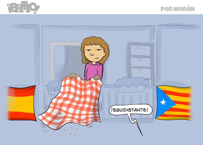 Si tenéis que sacar alguna conclusión política, que sea que la gente que tira migas por el balcón merece que se les aplique el 155