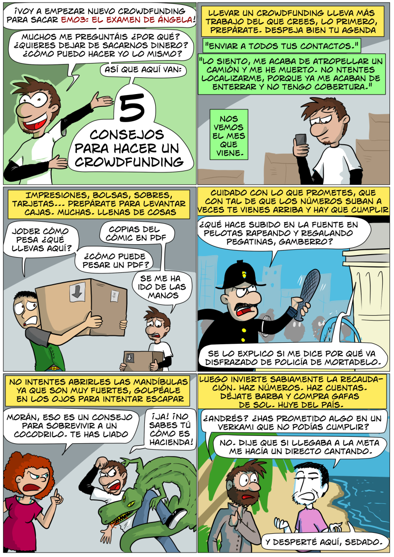 Sí. La última viñeta podía haber sido perfectamente un chiste sobre el Heroquest 25 aniversario, pero creo que eso levanta más ampollas que meterse con Carrero Blanco