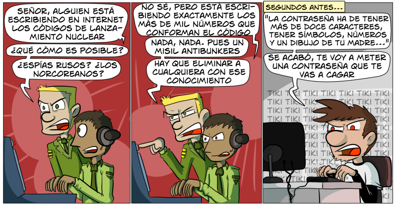 La tira inicial era yo escribiendo el nombre del grupo indie-folk de Kazajstan que me ha recomendado Spotify, pero esto nos ha pasado más veces a todos.