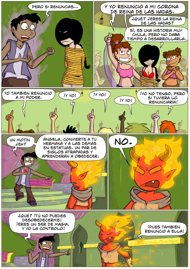 Pero si renunicas nunca cobrarás el finiquito de esclavo! ¿Estás segura?