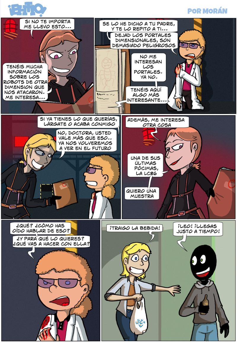 Tenéis que dejar de usar los portales dimensionales, son peligrosos para nosotros, y difíciles de seguir para los lectores
