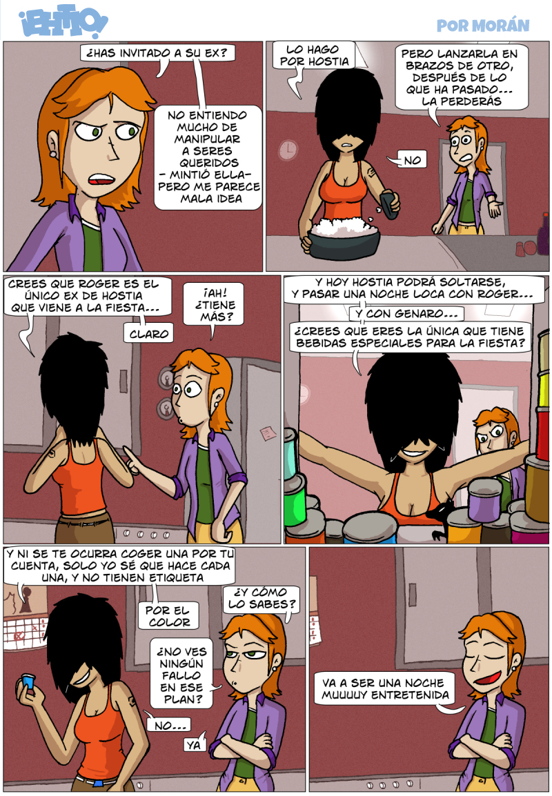 -¿Esta qué hace?
-Mata a vampiros loro
- ¿Y para qué...?
- Es un bote de ajo-perejil, estás en el cajón de las especias.