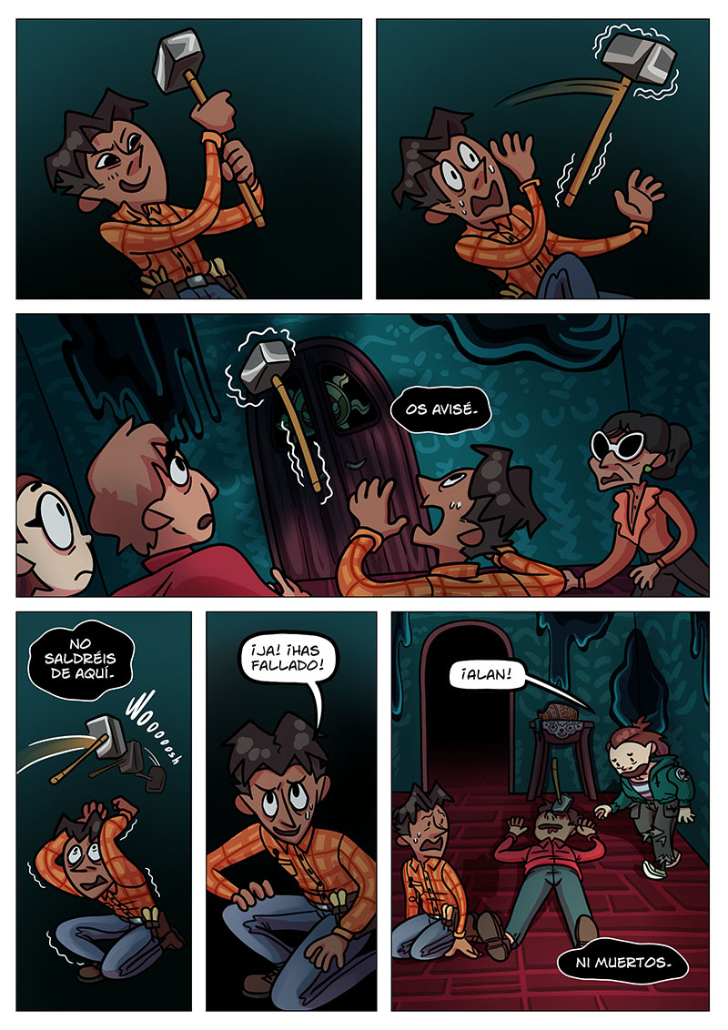 A Thor le sale mejor el truco del lanzar el martillito y recogerlo